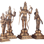 Pure Brass Large Ram Darbar Set | Lord Ram 26" with Divine Family | Premium Temple Grade Collection | 40 kg Handcrafted Sacred Art | Traditional Murti